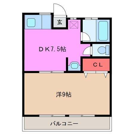 ヴェイル高見原の物件間取画像